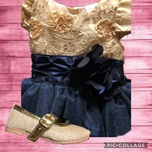 Fancy dress with sandals